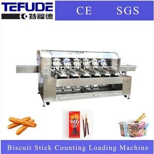 Máquina de carregamento de contagem automática de biscoitos de chocolate