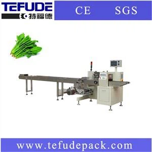 Máquina de embalagem alface flow wrapper