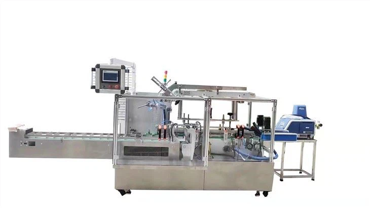 Máquina de embalar caixas de papelão com cola de pulverização automática